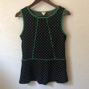 Anthro peplum styles knit tank.